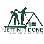 Jettin’ It Done logo – Professional exterior cleaning and property maintenance services in Perth.